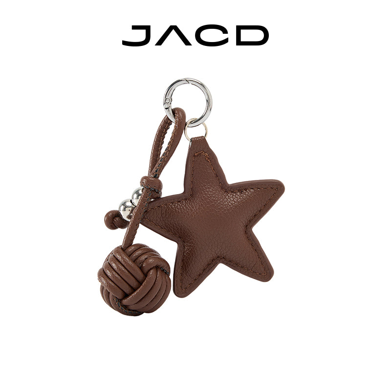 JACD Handcrafted Chocolate Ball & Star Keychain – 2025 Creative Bag Charm & Accessory for Women