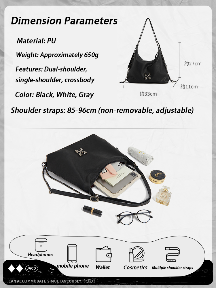 JACD Large-Capacity Soft Backpack – Minimal Design, Commuter-Ready Versatility