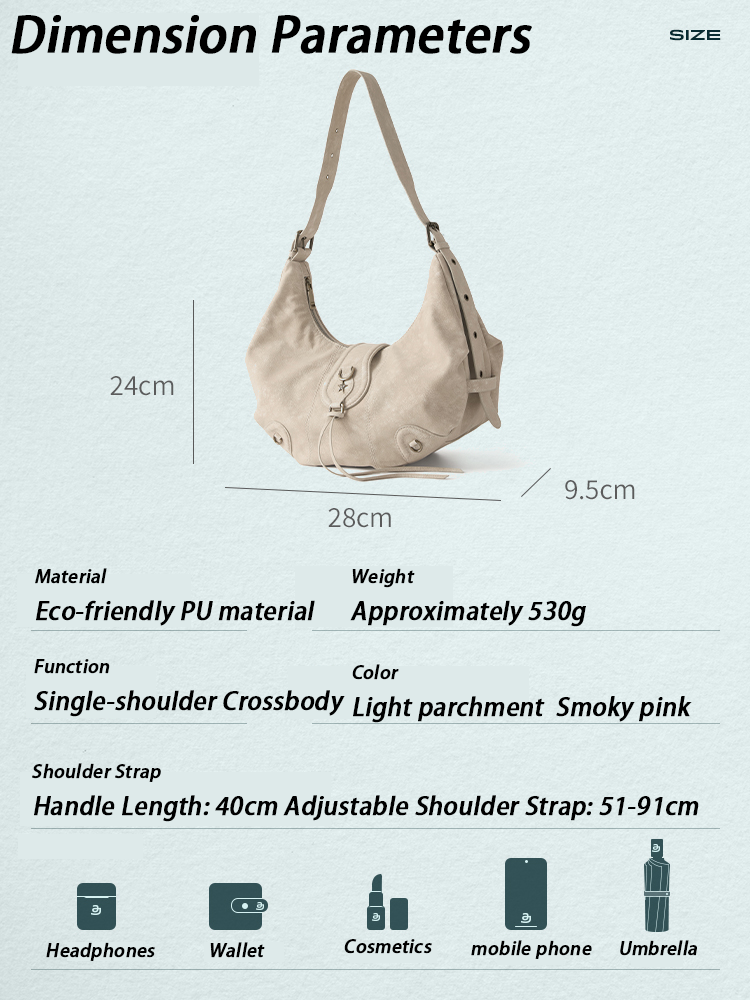 JACD “Wasteland Girl” Shoulder Bag – Tactical Slouch with a Streetwear Soul