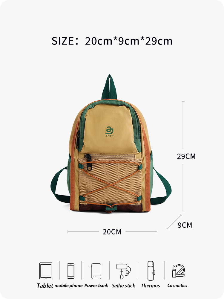 JACD “TrailLight” Mini Backpack – Sleek, Sporty & Travel-Ready