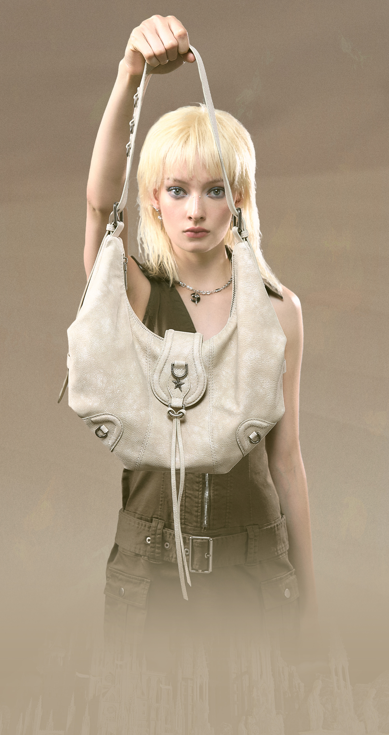 JACD “Wasteland Girl” Shoulder Bag – Tactical Slouch with a Streetwear Soul