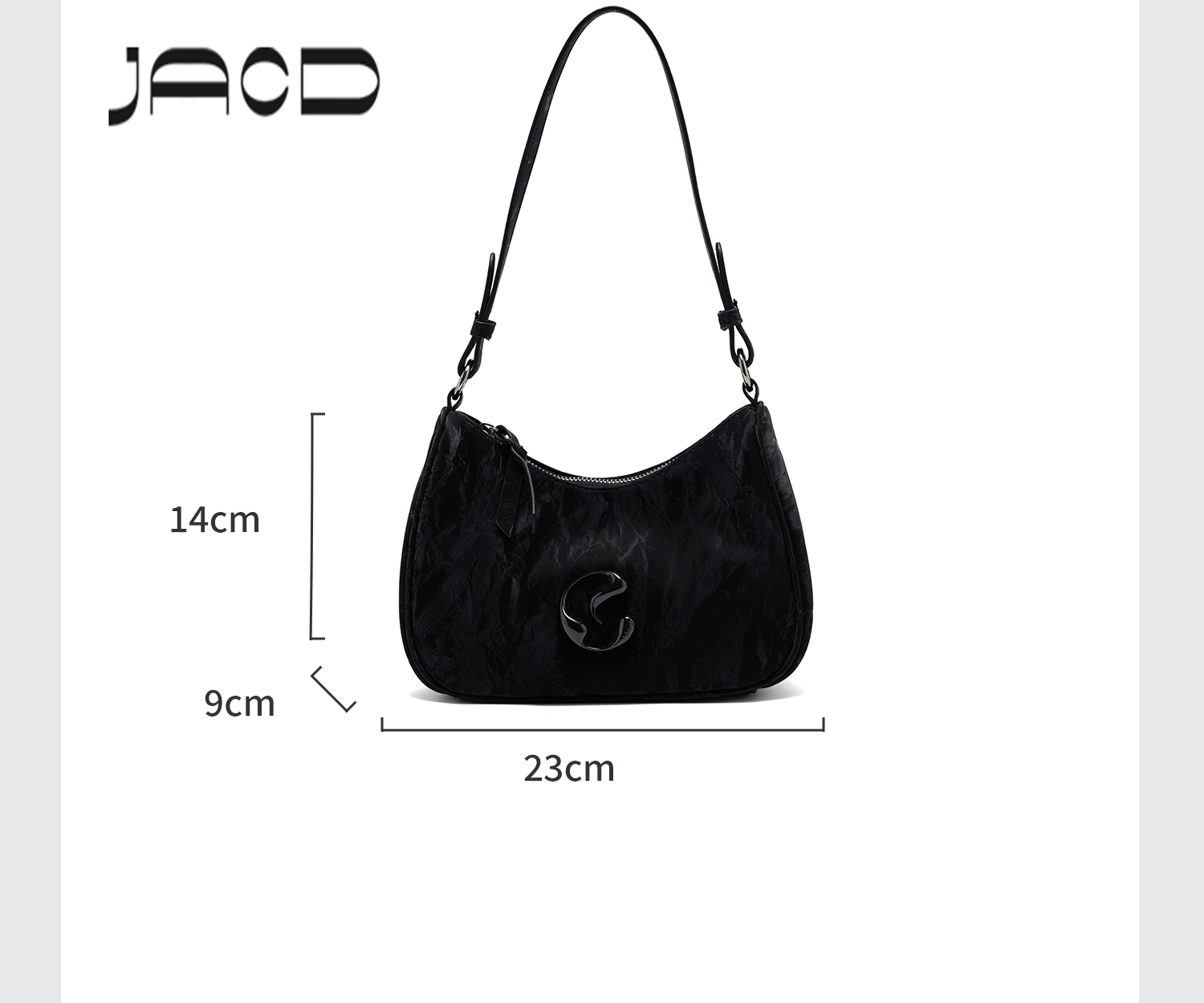 JACD Limited-Edition Black Shoulder Bag – Refined, Understated & Uniquely You