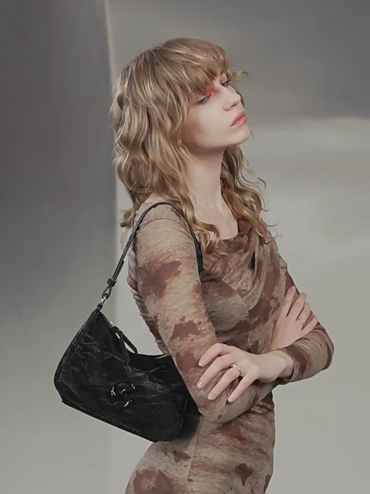 Load video: JACD Limited-Edition Black Shoulder Bag – Refined, Understated & Uniquely You