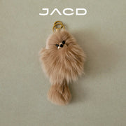 JACD Cute Fox Plush Bag Charm – 2025 New Keychain Pendant, Adorable Stuffed Animal Accessory for Women