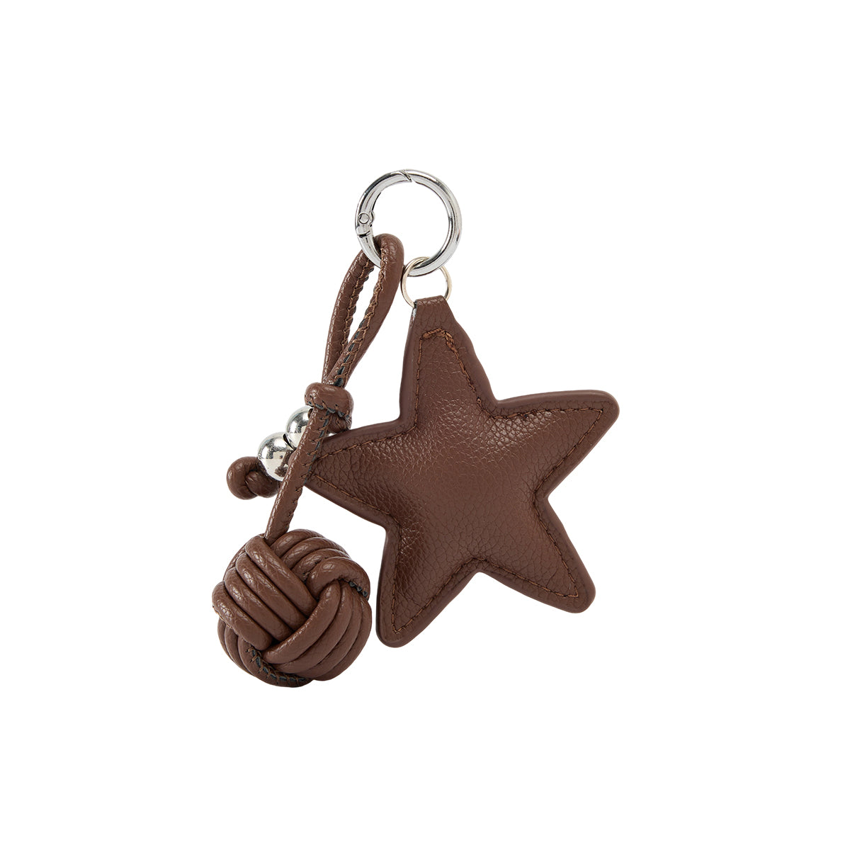 JACD Handcrafted Chocolate Ball & Star Keychain – 2025 Creative Bag Charm & Accessory for Women