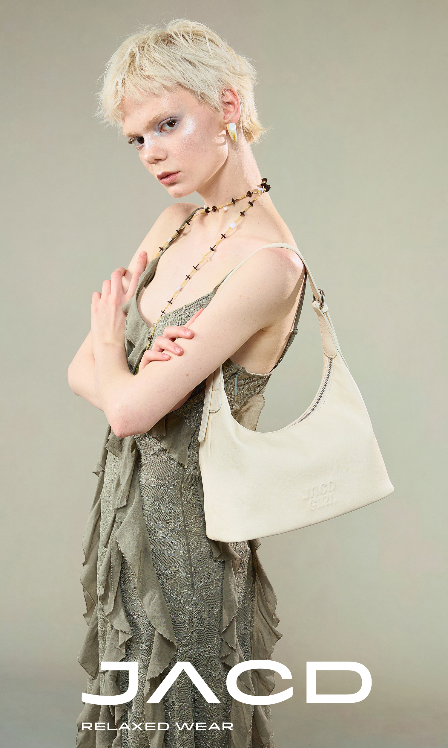 JACD White Tote Bag – 2025 New Fall/Winter Shoulder & Crossbody Bag for Women, Commuter Style