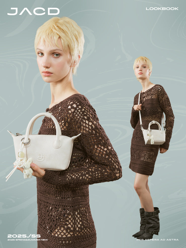 Minimalist Oatmilk Cream Shoulder Bag – 2025 Designer Soft Hobo Underarm Purse