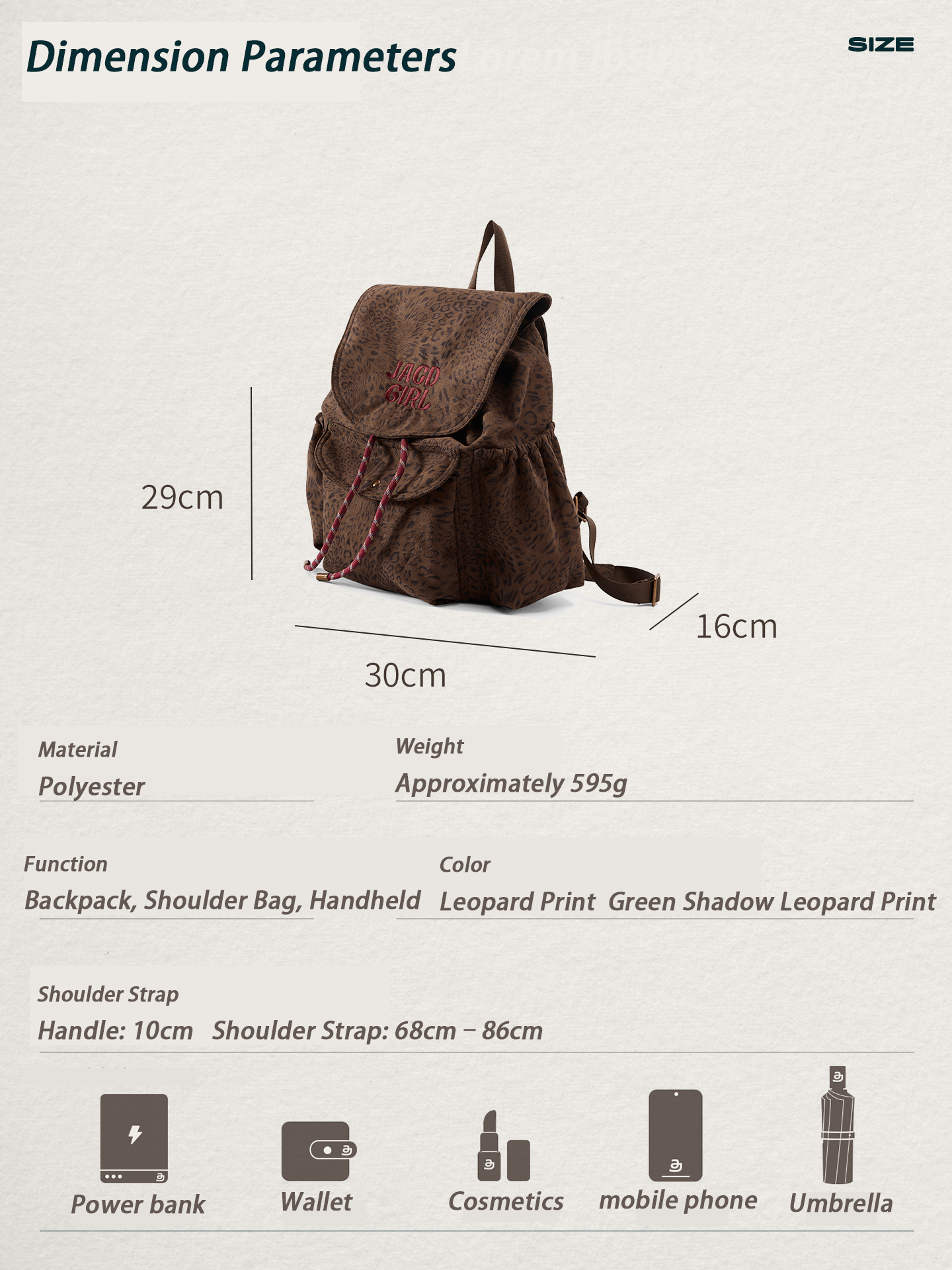 JACD Hot Girl Leopard Backpack – Y2K Meets Nomadic Cool | 2025 Edition