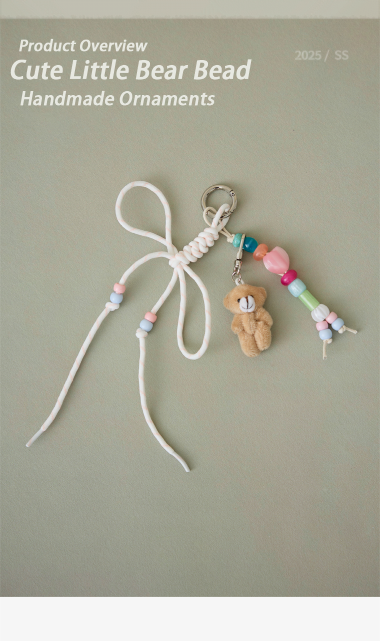 JACD Handmade Jelly Bear Beaded Charm – 2025 Colorful Trendy Bag Pendant, Fashionable DIY Accessory