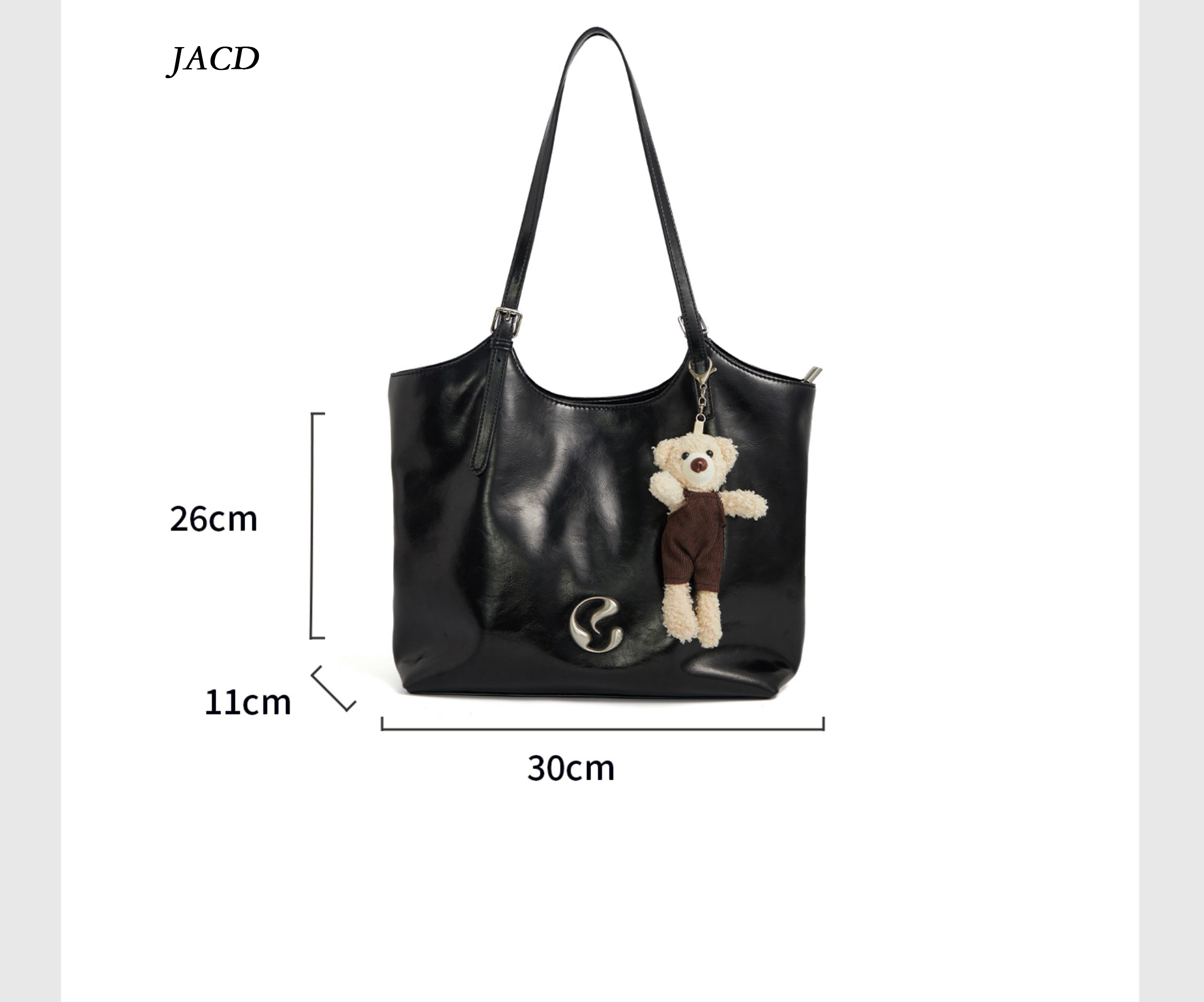 JACD Signature Black Tote – Original Design with Elevated Simplicity