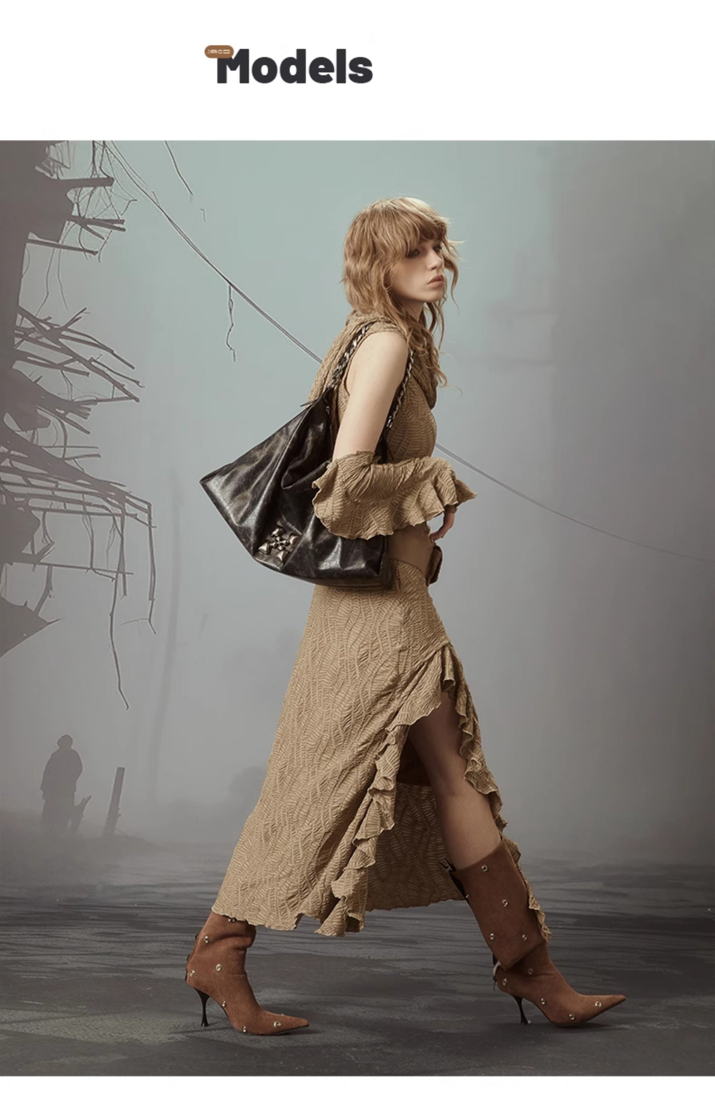 JACD Snowflake Black Tote Bag - Spacious & Relaxed Commuter Shoulder Bag for Women