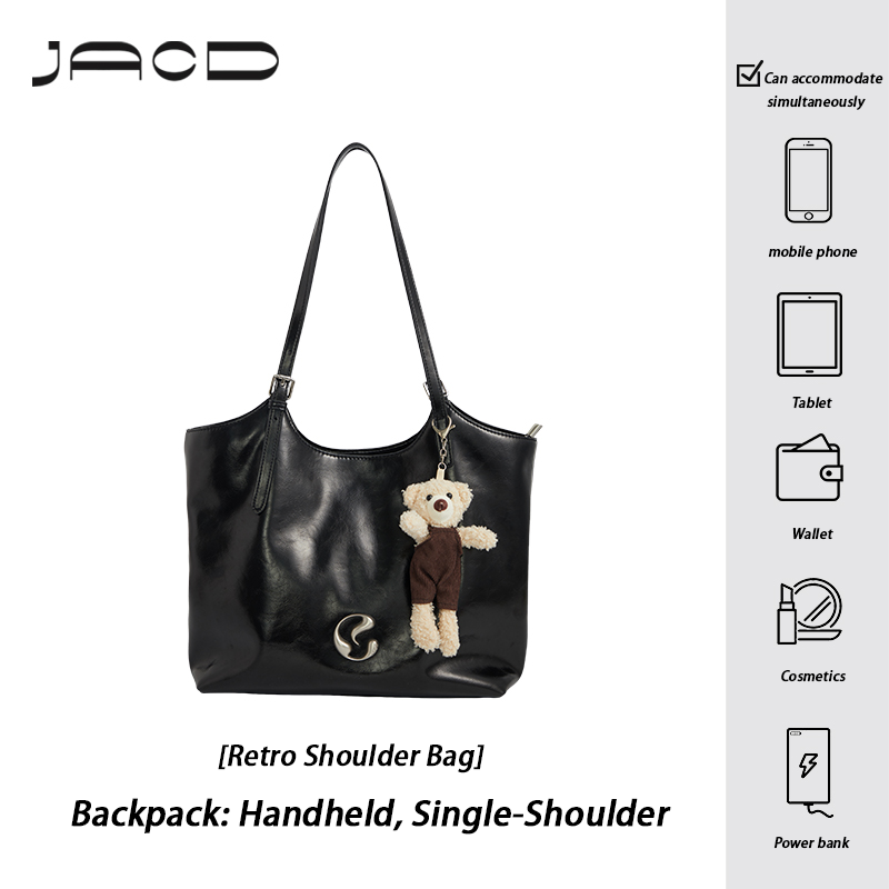 JACD Signature Black Tote – Original Design with Elevated Simplicity