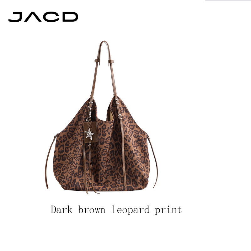 JACD Pink Panther Tote – Vibrant Leopard Print & Roomy Design for Everyday Use