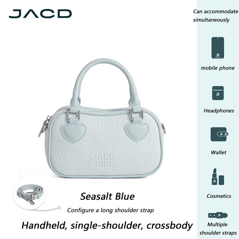 JACD Raspberry Candy Mini Boston Bag – Feminine Pink Handbag & Crossbody, Ideal Christmas Gift for Women